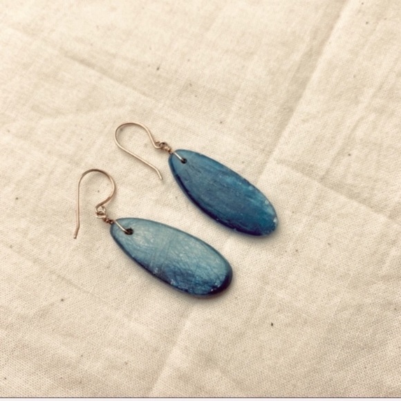 Genuine Kyanite Earrings - Picture 5 of 12